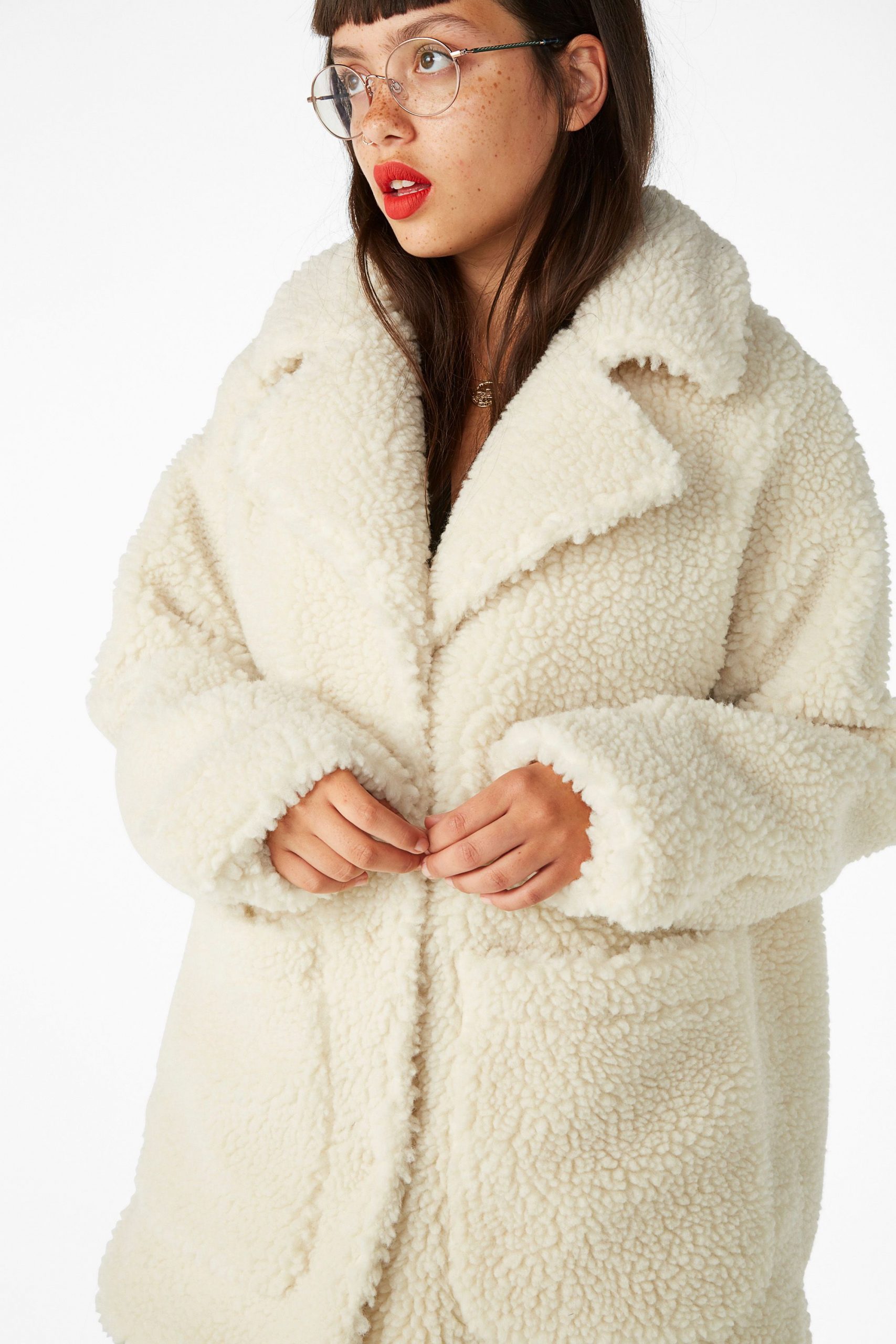 Monki Teddy Coat