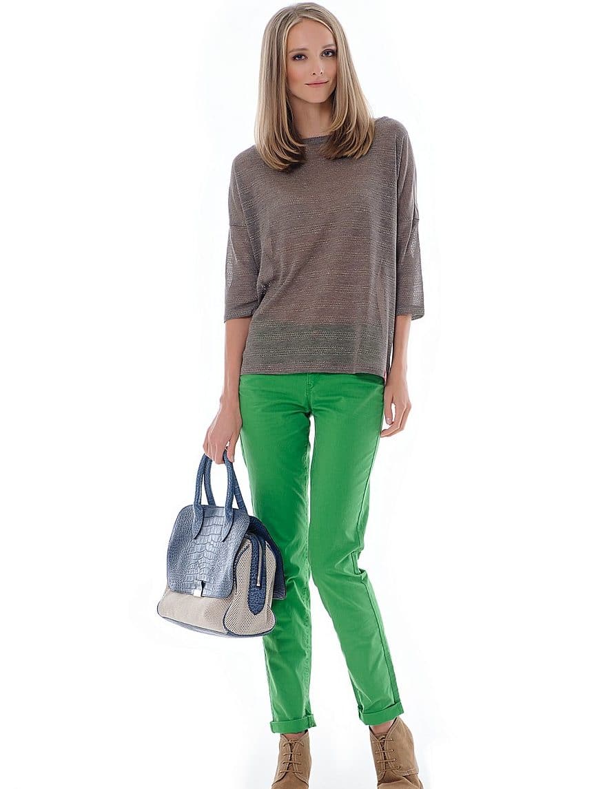 Образы с зелеными брюками женские