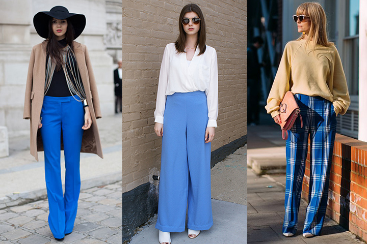 Co nosit s modrými kalhotami - trendy v roce 2023